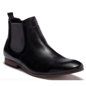 Public Opinion Men's Black Leather Chelsea Boots